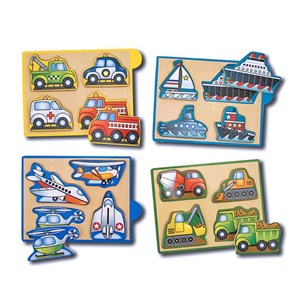 Melissa and Doug (4791) - "Vehicles" - 4 brikker puslespil