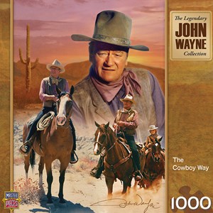 MasterPieces (71239) - "John Wayne, The Cowboy Way" - 1000 brikker puslespil