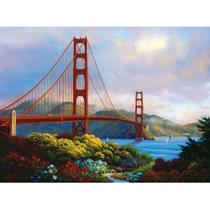 SunsOut (48505) - Charles White: "Morning at the Golden Gate" - 1000 brikker puslespil