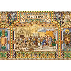Jumbo (18590) - "Tiles of Barcelona" - 3000 brikker puslespil