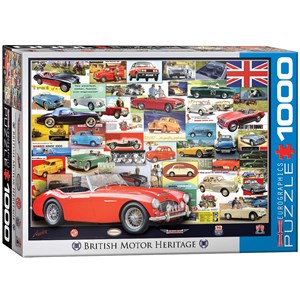 Eurographics (6000-0805) - "British Motor Heritage" - 1000 brikker puslespil