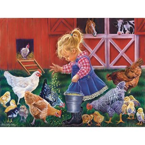SunsOut (35886) - Tricia Reilly-Matthews: "Little Farm Girl" - 500 brikker puslespil