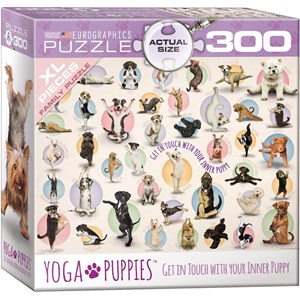 Eurographics (8300-0992) - "Yoga Puppies" - 300 brikker puslespil