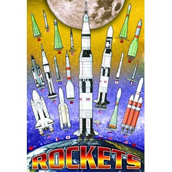 Eurographics (6100-1015) - "Rockets" - 100 brikker puslespil