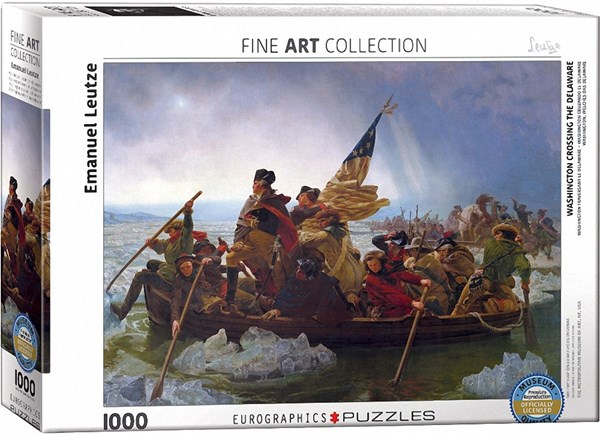 Eurographics (6000-0829) - Emanuel Leutze: "Washington Crossing the Delaware" - 1000 brikker puslespil
