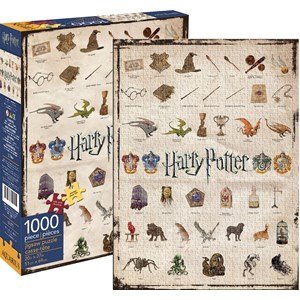 Aquarius (65270) - "Harry Potter Icons" - 1000 brikker puslespil