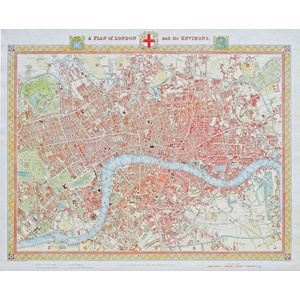 Piatnik (542442) - "London Map, 1831" - 1000 brikker puslespil