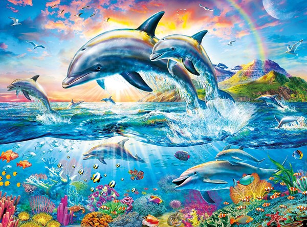 Buffalo Games (11709) - "Dolphin Paradise" - 1000 brikker puslespil