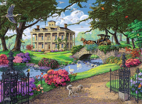 Ravensburger (14690) - Tom Antonishak: "Visiting the Mansion" - 500 brikker puslespil