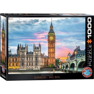 Eurographics (6000-0764) - "London, Big Ben" - 1000 brikker puslespil