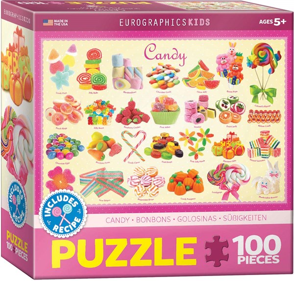 Eurographics (6100-0521) - "Candy" - 100 brikker puslespil