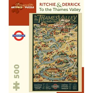 Pomegranate (AA818) - "To the Thames Valley" - 500 brikker puslespil