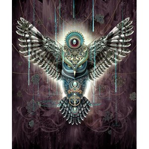 Schmidt Spiele (59324) - Chris Saunders: "Wise Owl" - 1000 brikker puslespil