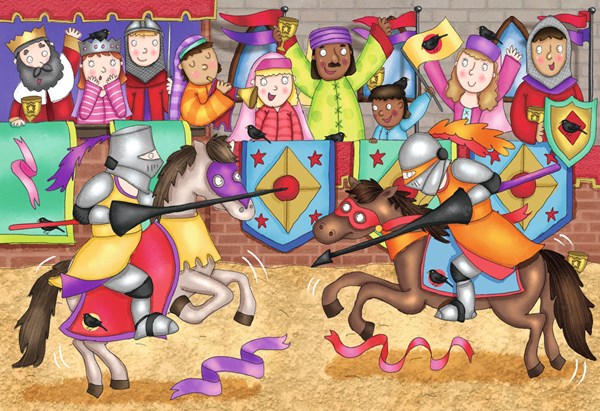 Ravensburger (05457) - "At the Joust" - 24 brikker puslespil