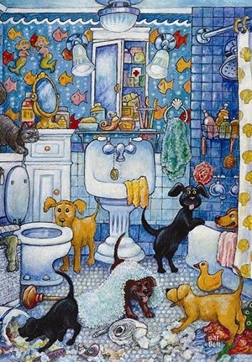 Anatolian (PER3299) - "More Bathroom Pups" - 260 brikker puslespil