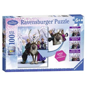 Ravensburger (10557) - "The Frozen Difference" - 100 brikker puslespil