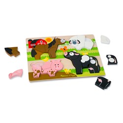 Melissa and Doug (1891) - "Jumbo Farm" - 5 brikker puslespil