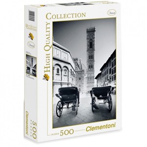 Clementoni (30347) - "Firenze Black & White" - 500 brikker puslespil