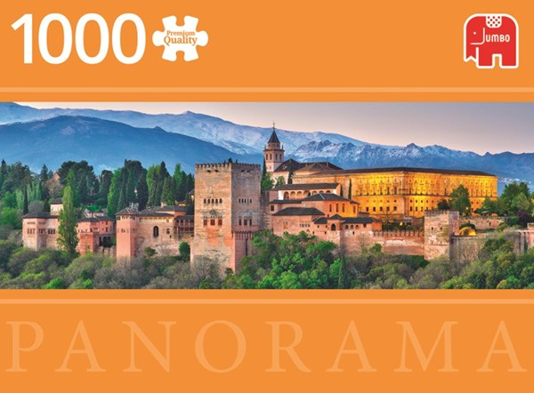 Jumbo (18574) - "Alhambra, Spain" - 1000 brikker puslespil