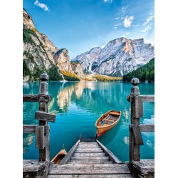 Clementoni (35039) - "Braies Lake" - 500 brikker puslespil