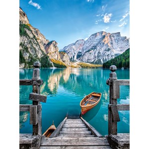 Clementoni (35039) - "Braies Lake" - 500 brikker puslespil