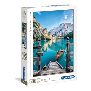 Clementoni (35039) - "Braies Lake" - 500 brikker puslespil