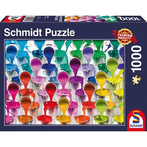 Schmidt Spiele (58219) - "Paint Bucket Waterfall" - 1000 brikker puslespil