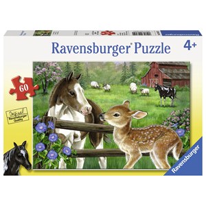 Ravensburger (09625) - Jane Maday: "New Neighbors" - 60 brikker puslespil