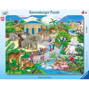 Ravensburger (06661) - "Zoologiskhave" - 45 brikker puslespil