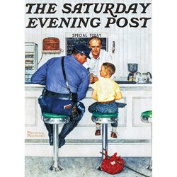 MasterPieces (71408) - Norman Rockwell: "The Runaway, The Saturday Evening Post" - 1000 brikker puslespil