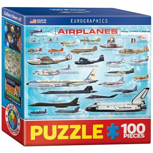 Eurographics (8104-0086) - "Airplanes" - 100 brikker puslespil