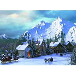 Eurographics (6000-0426) - Dominic Davison: "Rocky Mountain Christmas" - 1000 brikker puslespil