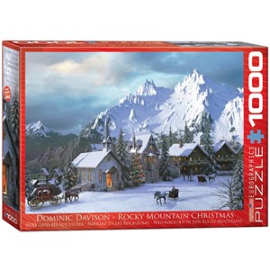 Eurographics (6000-0426) - Dominic Davison: "Rocky Mountain Christmas" - 1000 brikker puslespil