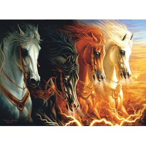 SunsOut (68420) - Sharlene Lindskog-Osorio: "Four Horses of the Apocalypse" - 1500 brikker puslespil
