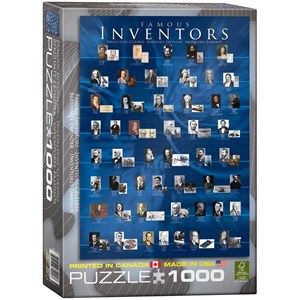 Eurographics (6000-1999) - "Famous Inventors" - 1000 brikker puslespil