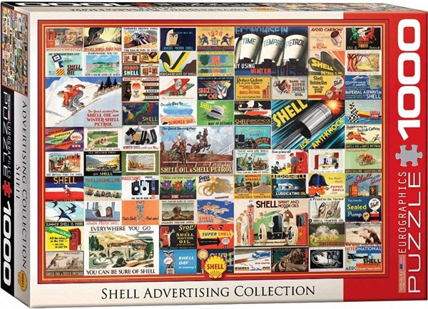Eurographics (6000-0804) - "Shell Heritage Vintage Collection" - 1000 brikker puslespil