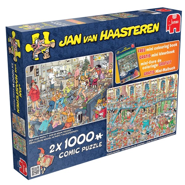 Jumbo (19024) - Jan van Haasteren: "Happy Holidays" - 1000 brikker puslespil