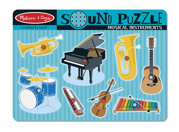 Melissa and Doug (732) - "Musical Instruments" - 8 brikker puslespil