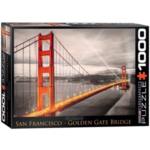 Eurographics (6000-0663) - "San Francisco Golden Gate Bridge" - 1000 brikker puslespil