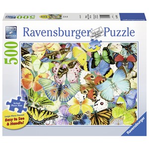 Ravensburger (14919) - "Butterflies" - 500 brikker puslespil