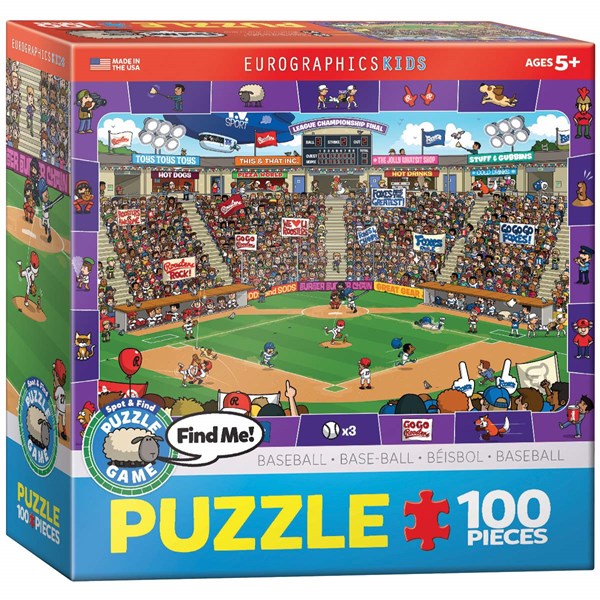 Eurographics (6100-0473) - "Baseball" - 100 brikker puslespil