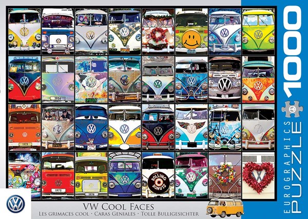 Eurographics (6000-0870) - "VW Cool Faces" - 1000 brikker puslespil