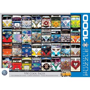 Eurographics (6000-0870) - "VW Cool Faces" - 1000 brikker puslespil