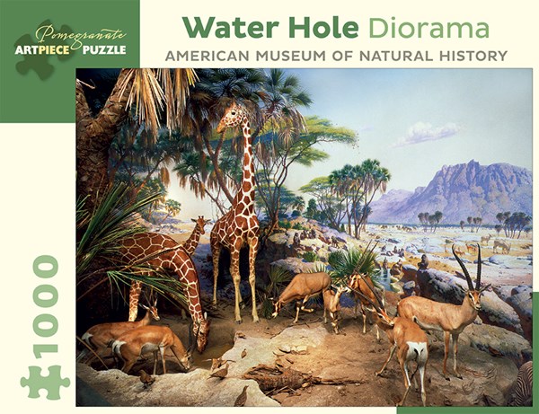 Pomegranate (AA939) - "Water Hole Diorama" - 1000 brikker puslespil