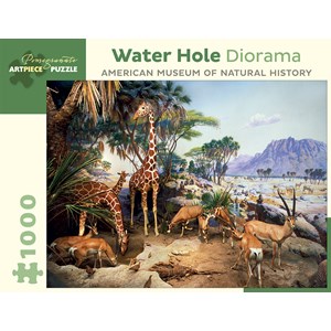 Pomegranate (AA939) - "Water Hole Diorama" - 1000 brikker puslespil