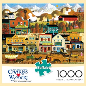 Buffalo Games (11446) - Charles Wysocki: "Pete's Gambling Hall" - 1000 brikker puslespil