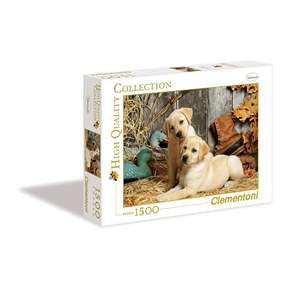 Clementoni (31976) - "Hunting Dogs" - 1500 brikker puslespil