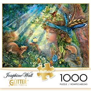 Buffalo Games (11727) - Josephine Wall: "Nature Boy (Glitter Edition)" - 1000 brikker puslespil