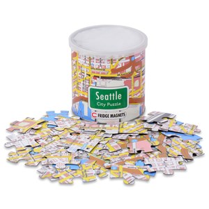 Geo Toys (GEO 236) - "City Magnetic Puzzle Seattle" - 100 brikker puslespil