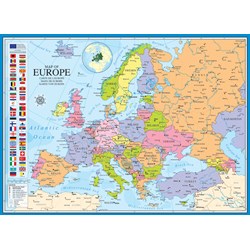 Eurographics (6000-0789) - "Map of Europe" - 1000 brikker puslespil
